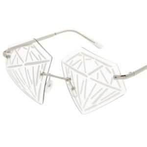 Accessories - NOVELTY RIMLESS DIAMOND SUNGLASSES METAL ARMS NEW Accessories - NOVELTY RIMLESS DIAMOND SUNGLASSES METAL ARMS NEW